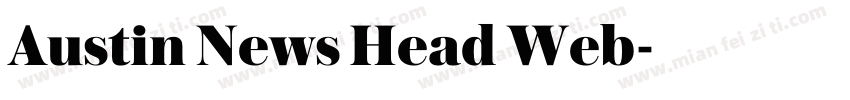 Austin News Head Web字体转换